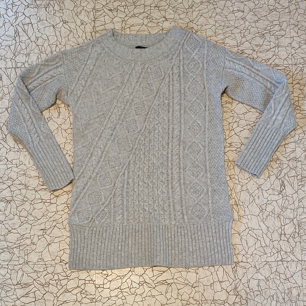 J Crew Wool Cable Knit Sweater